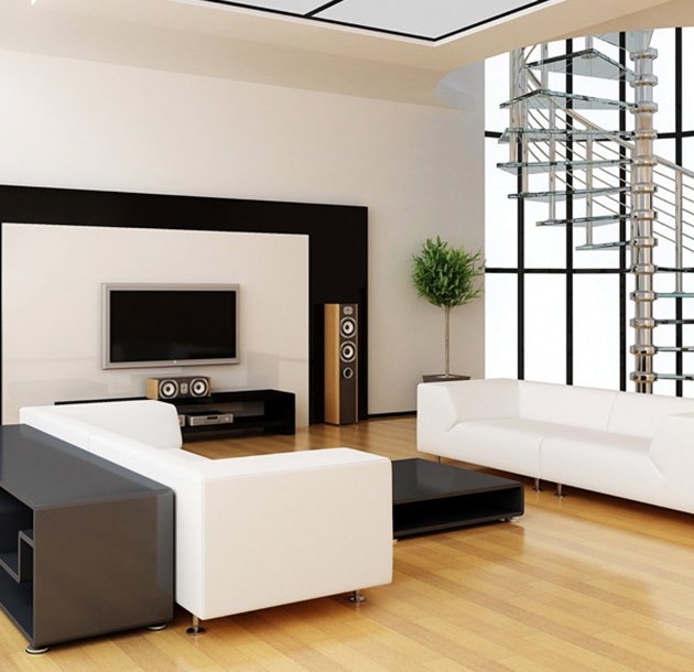 <span>Modern and</span> square house